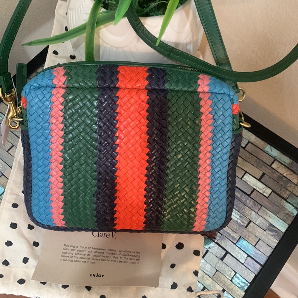 Clare V. Midi Sac Woven Leather Crossbody Bag
CLARE V. - Picture 7 of 17